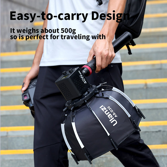 Ulanzi L083GBB1 30cm八角形ソフトボックス  (ミニボウエンスマウント&グリッド付き)