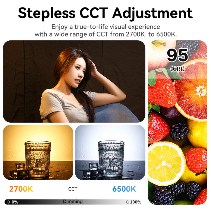 Ulanzi L065CNA1 120W バイカラー/RGB Vマウントビデオライト