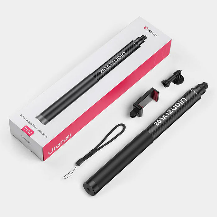 Ulanzi T096 VL02 2.7m カーボンファイバー自撮り棒