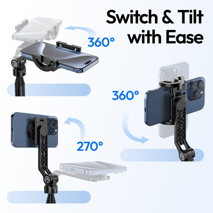 Ulanzi T139 TT88 オーバーヘッドセルフィースティック(ブラック)
