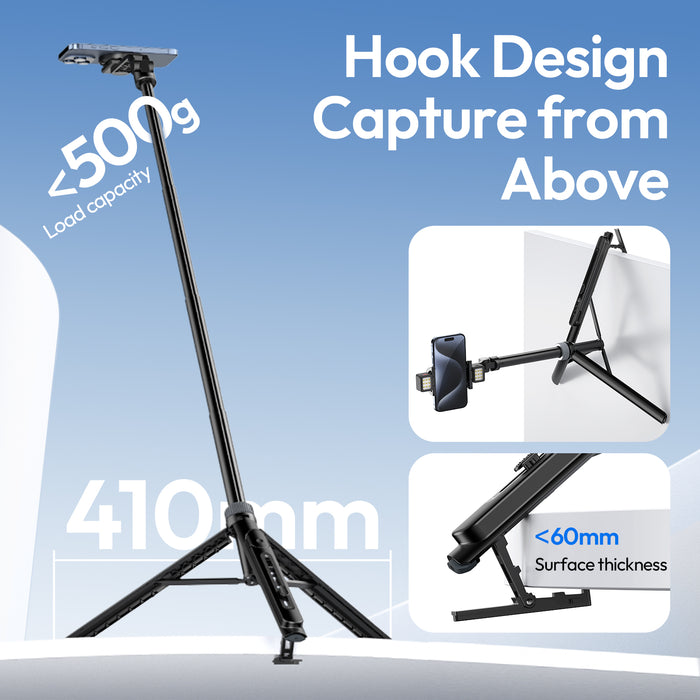 Ulanzi T139 TT88 オーバーヘッドセルフィースティック(ブラック)