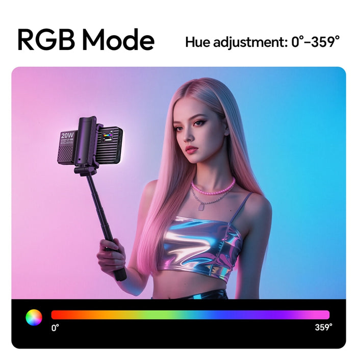 Ulanzi L207 K20RGB 20Wビデオライト