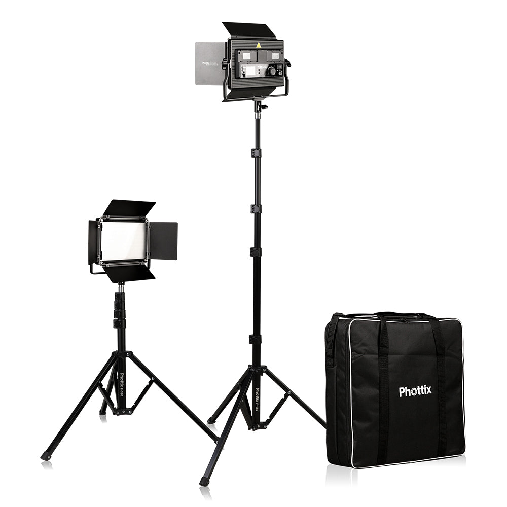 Phottix Kali 50Ra RGB LED Light Twin Kit Set パネル型LEDライト Phottix Kali 50Ra RGB LED Light Twin Kit Set パネル型LEDライト