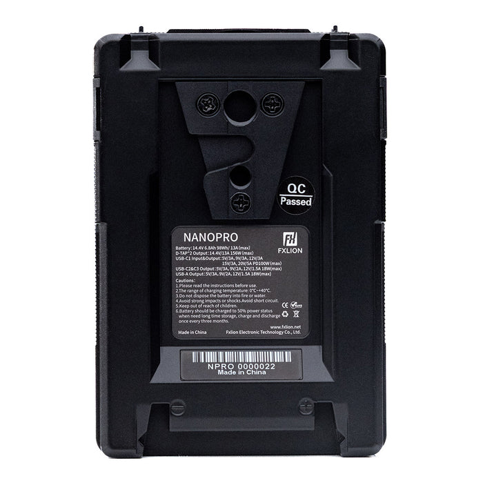 FXLION NANO Pro 98 Vマウントバッテリー