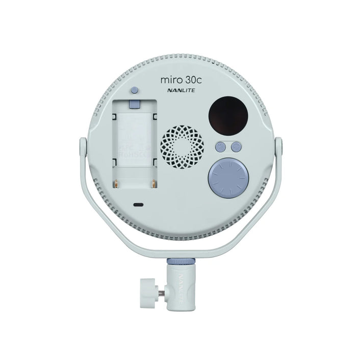 【決算セール2026】NANLITE miro 30c(Mint Blue) miro 30c フルカラー丸型パネルライト(ミントブルー)