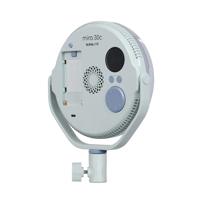 【決算セール2026】NANLITE miro 30c(Mint Blue) miro 30c フルカラー丸型パネルライト(ミントブルー)