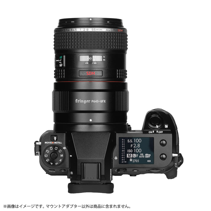 Fringer FR-P6TG1 電子マウントアダプター(ペンタックス645マウントレンズ → 富士フイルムGFX Gマウント変換)　P645-GFX