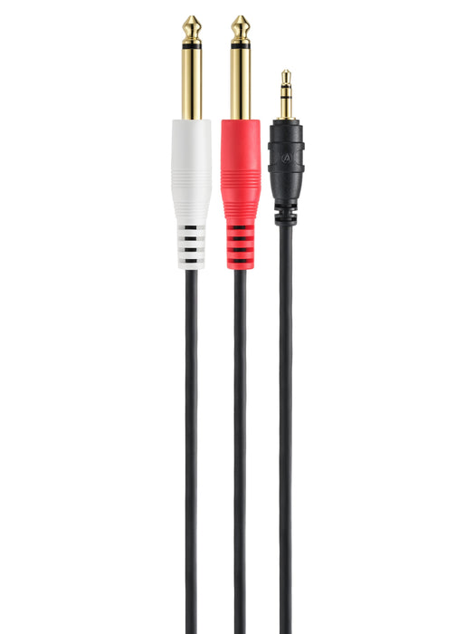 Audio-Technica AT-MI62/1.5 オーディオケーブル φ3.5mmステレオミニプラグ-φ6.3mmモノラル標準プラグ×2 1.5m