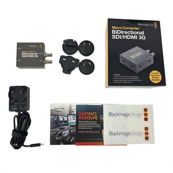 【ワケあり品】BlackmagicDesign Micro Converter BiDirectional SDI/HDMI 3G PSU(パワーサプライ付属) CONVBDC/SDI/HDMI03G/P