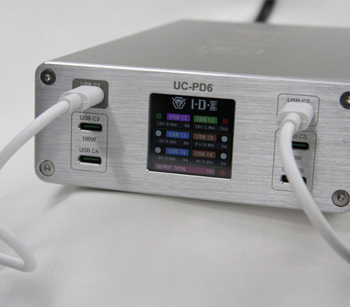 IDX UC-PD6 インテリジェントUSB PD充電器(6ポート最大合計出力440W)
