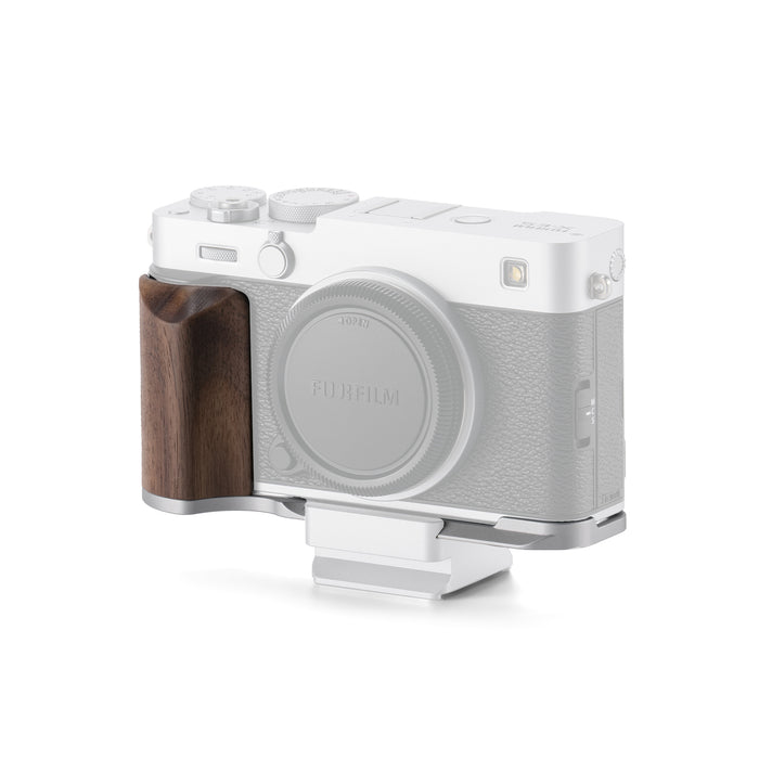 Tilta TA-T91-WG-S Fujifilm X-E5用 ウッドグリップ付 マウンティングベースプレート シルバー
