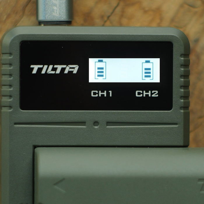 Tilta TBC-LS-GN Lシリーズ/NP-Fバッテリー用 充電器(2チャンネル) グリーン