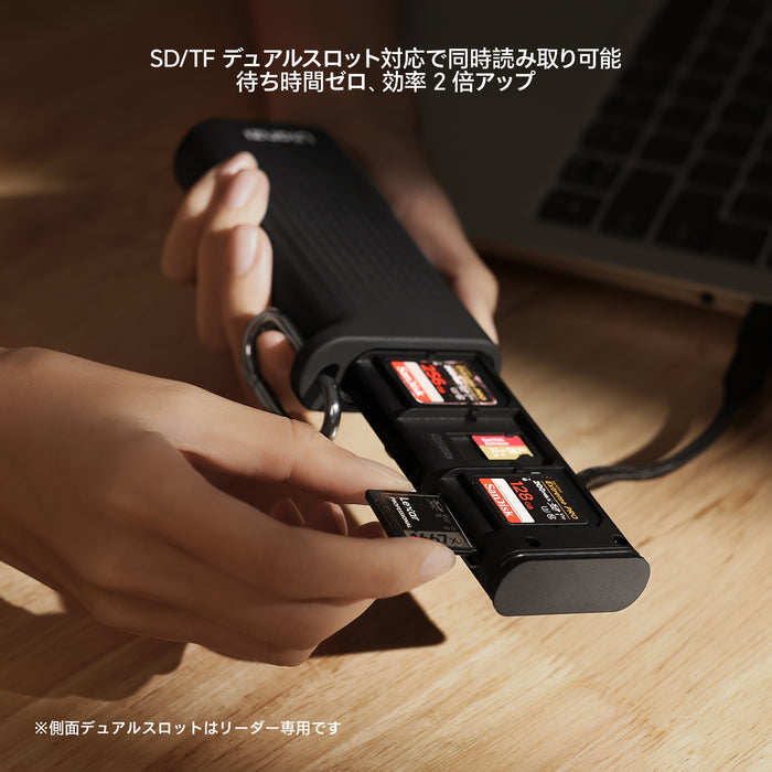 Ulanzi X133 CR2 SDカードリーダー内臓カードケース ブラック
