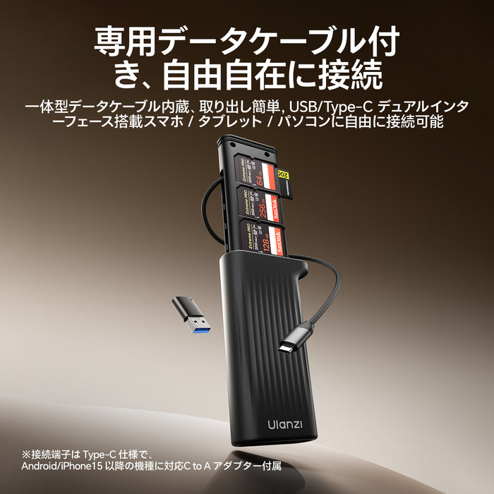Ulanzi X133 CR2 SDカードリーダー内臓カードケース ブラック