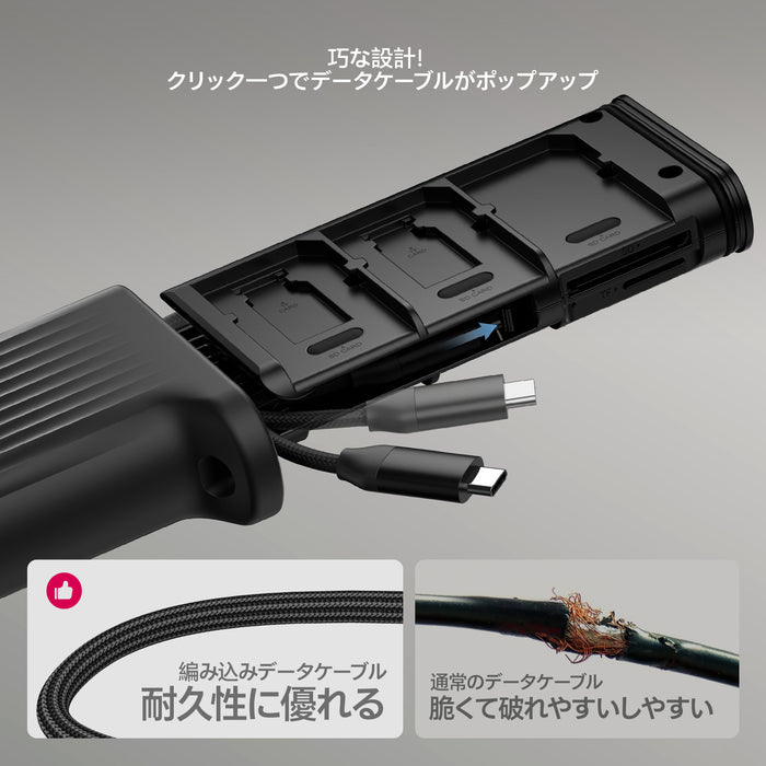 Ulanzi X133 CR2 SDカードリーダー内臓カードケース ブラック