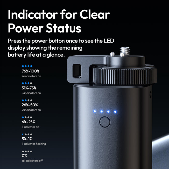 Ulanzi P012A BG5 1/4インチネジ接続バッテリーグリップV2