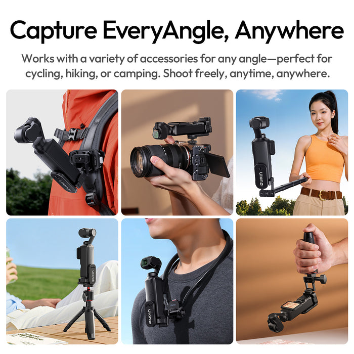 Ulanzi C091 PK16 Osmo Pocket 3/Osmo Pocket 4対応 多機能クイックリリースマグネットベース