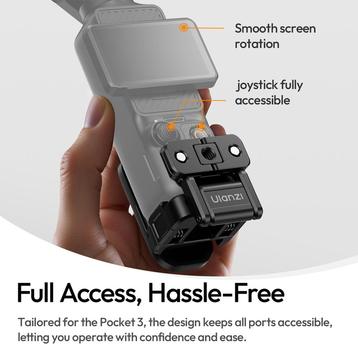 Ulanzi C091 PK16 Osmo Pocket 3/Osmo Pocket 4対応 多機能クイックリリースマグネットベース
