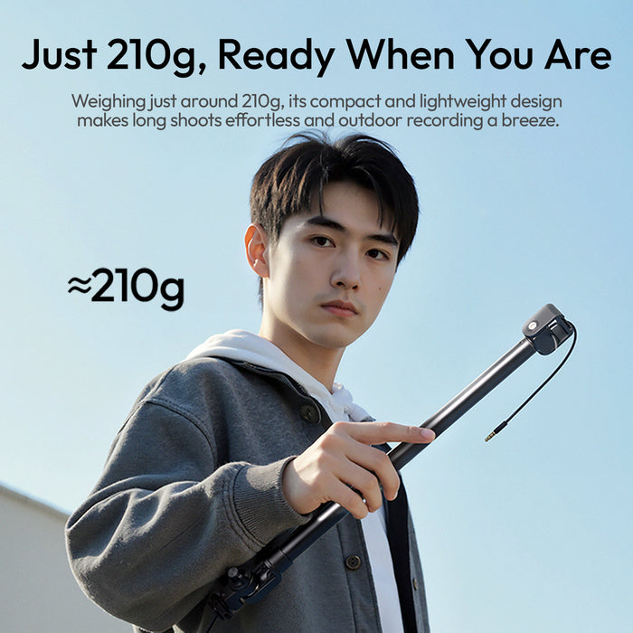 Ulanzi S008 ZJ08 コールドシューマウントオンカメラブームポール(3.5mm接続)