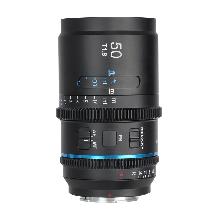 SIRUI AST-50-ZB Astra オートフォーカスアナモルフィックレンズ フルフレーム T1.8 1.33X 50mm Z/ブルー