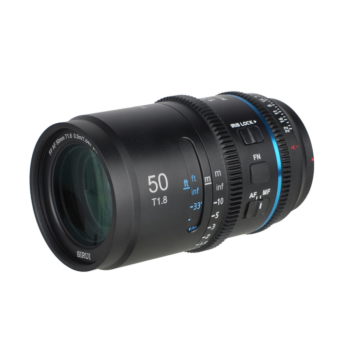 SIRUI AST-50-LB Astra オートフォーカスアナモルフィックレンズ フルフレーム T1.8 1.33X 50mm L/ブルー