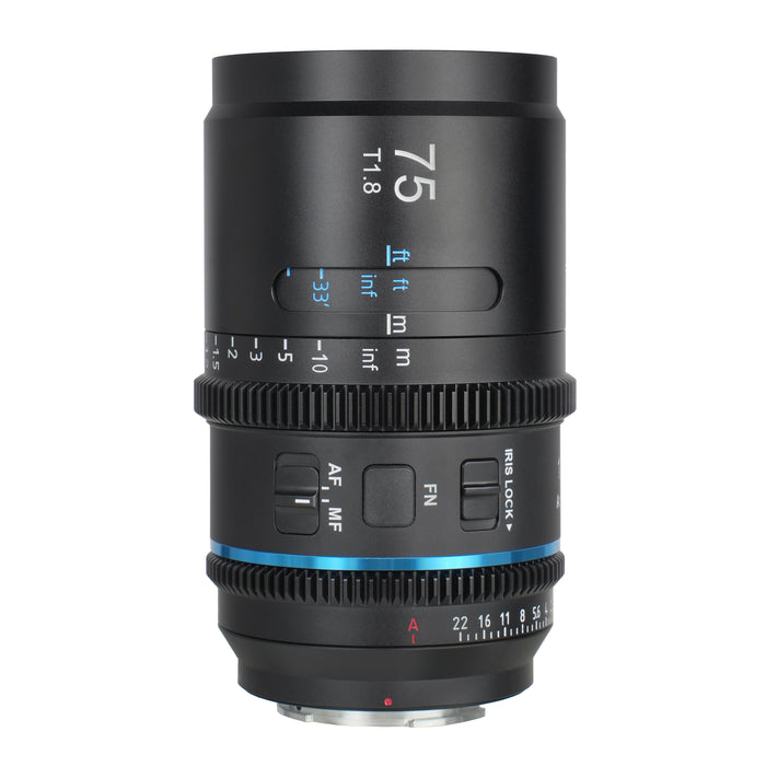 SIRUI AST-75-EB Astra オートフォーカスアナモルフィックレンズ フルフレーム T1.8 1.33X 75mm E/ブルー