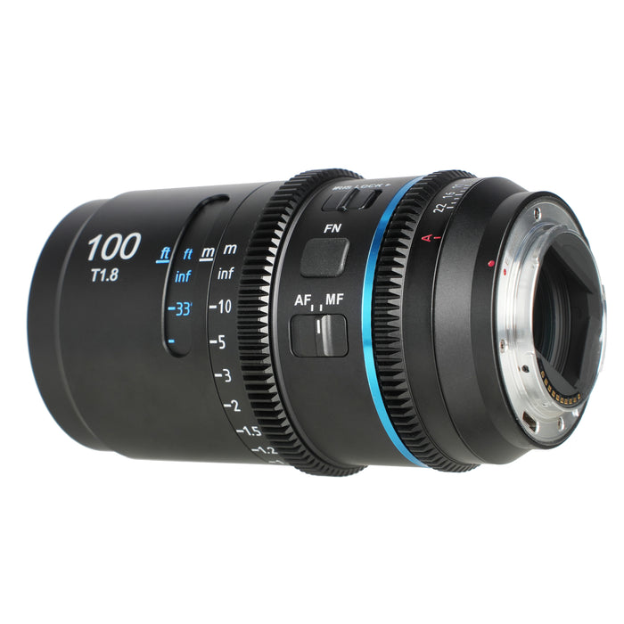 SIRUI AST-100-LB Astra オートフォーカスアナモルフィックレンズ フルフレーム T1.8 1.33X 100mm L/ブルー