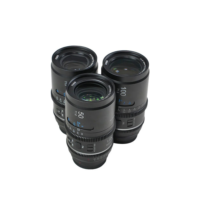 SIRUI AST-3S-EB Astra オートフォーカスアナモルフィックレンズ フルフレーム T1.8 1.33X 50/75/100mm E/ブルー