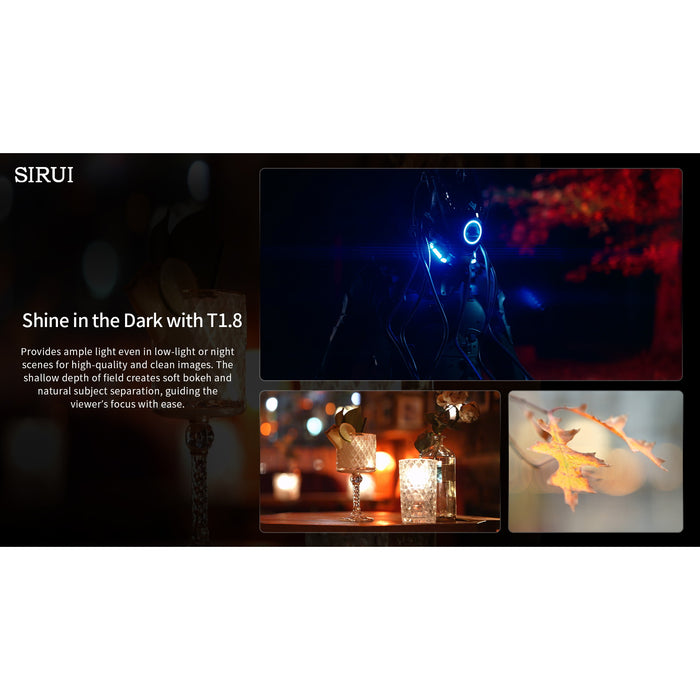 SIRUI AST-3S-EN Astra オートフォーカスアナモルフィックレンズ フルフレーム T1.8 1.33X 50/75/100mm E/ナチュラル