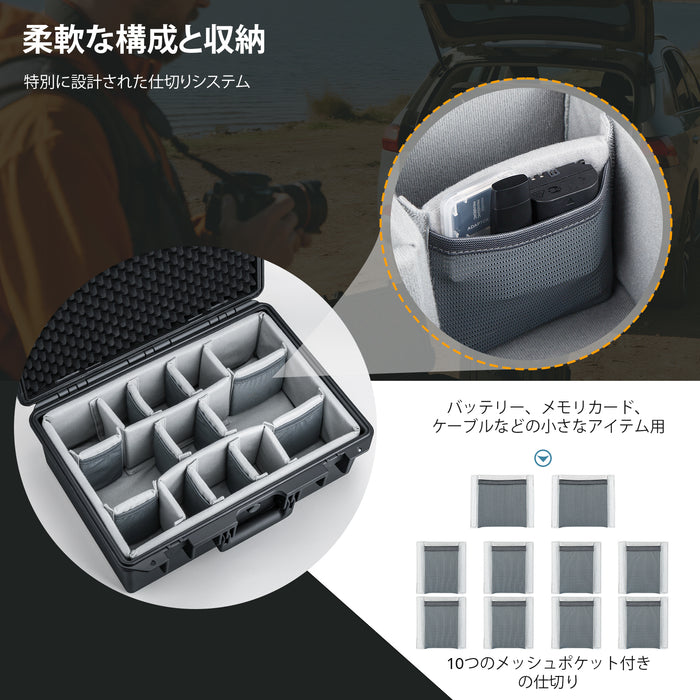 Lykus PVC2 Lykus PVC2 パッド入り防水ハードケース(Mini/Air/Mavic/各種カメラ 対応)