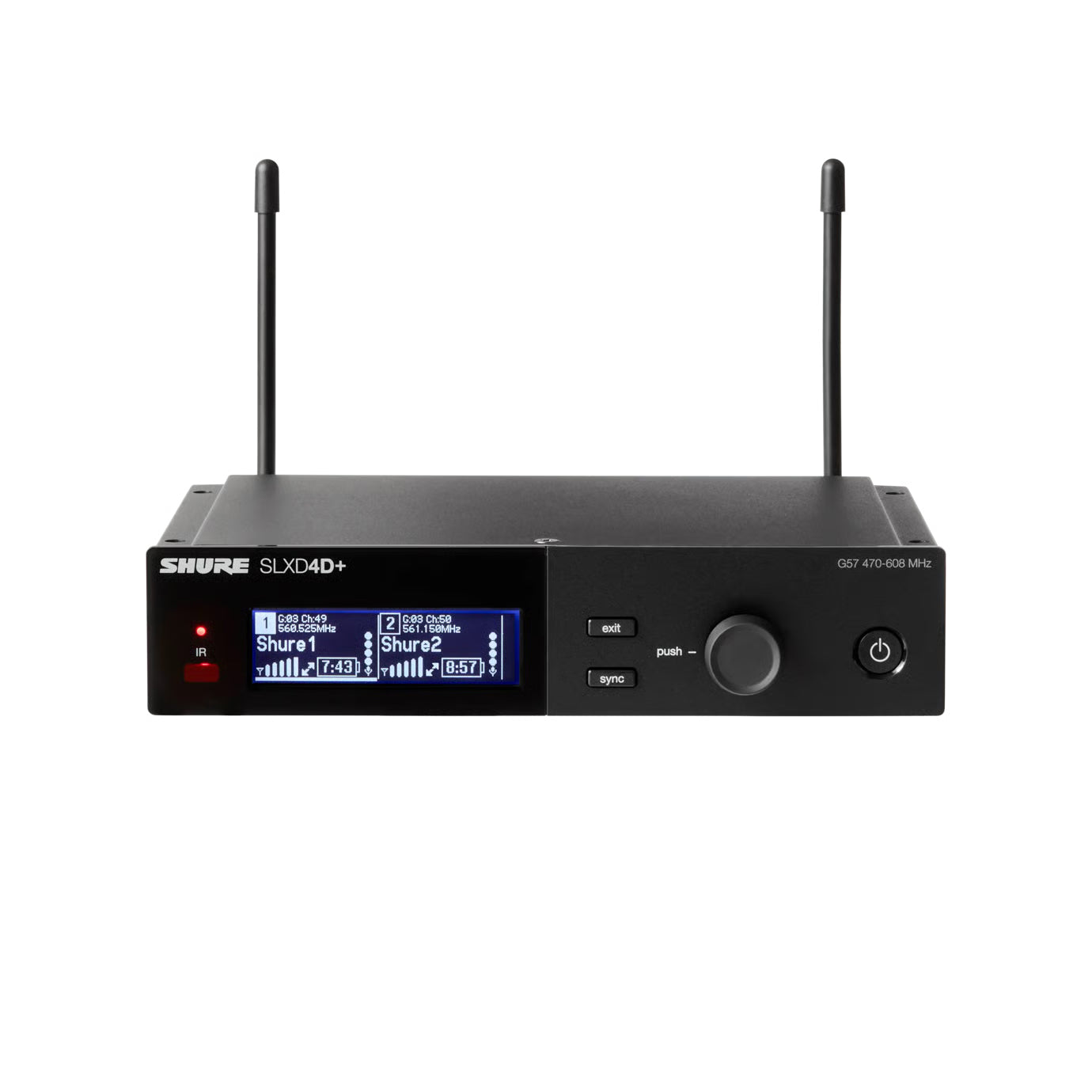 SHURE SLXD4D+J=-JB SLXD+ デュアル受信機(JB) - 業務用撮影・映像