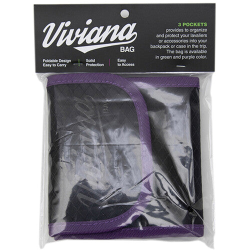 Viviana Straps VBAGSPR マイクアクセサリーケース サイズ小(パープル)