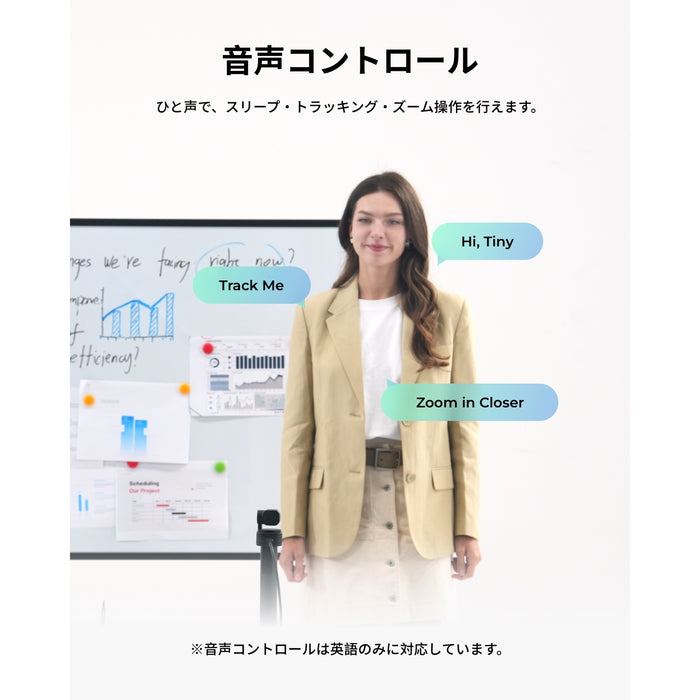 OBSBOT Tiny 3 Lite 空間オーディオ Webカメラ