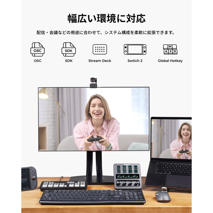 OBSBOT Tiny 3 Lite 空間オーディオ Webカメラ
