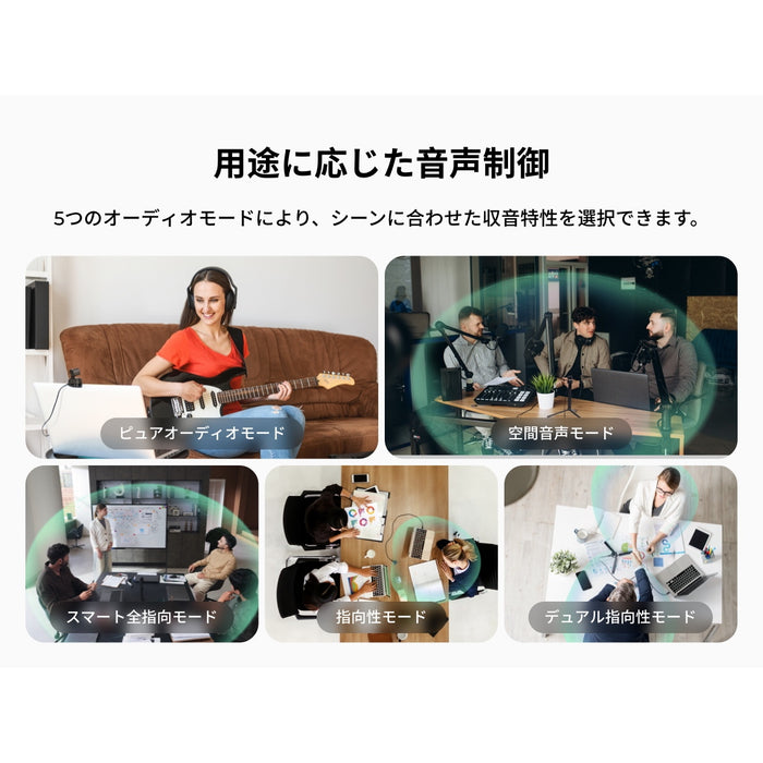 OBSBOT Tiny 3 Lite 空間オーディオ Webカメラ
