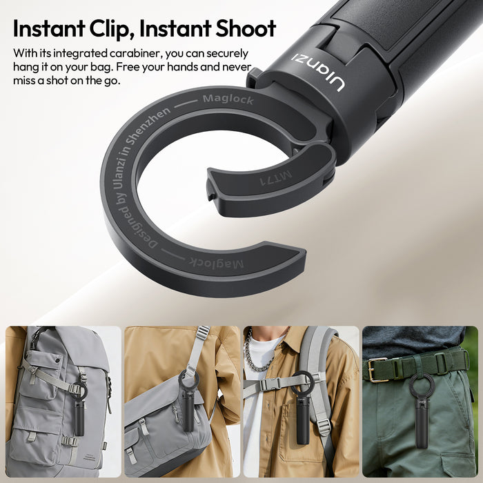 Ulanzi S005 MT71 マグネット式 ミニセルフィースティック