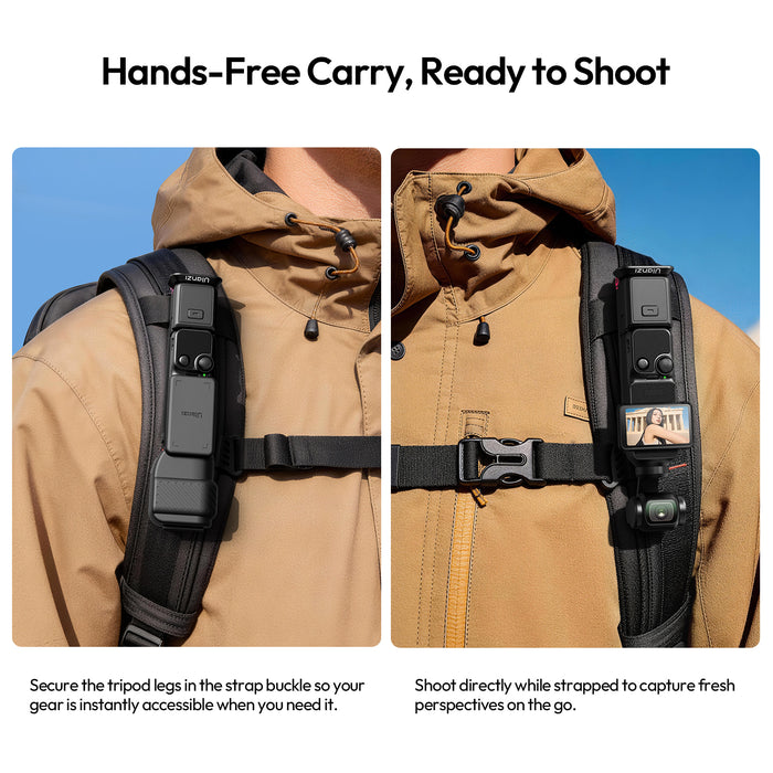 Ulanzi C110 MA66 Pocket3 クイックマウント三脚 小型 折畳式 スマホ/カメラ対応