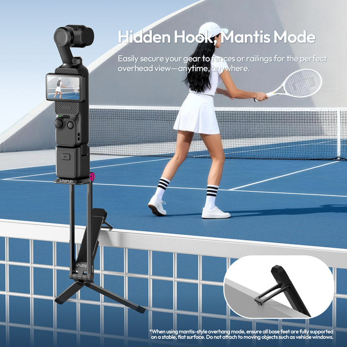 Ulanzi C110 MA66 Pocket3 クイックマウント三脚 小型 折畳式 スマホ/カメラ対応