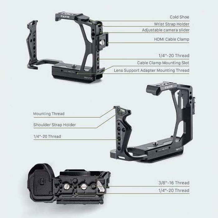 Tilta TA-T100-FCC-B Sony α7 V用 フルカメラケージ ブラック