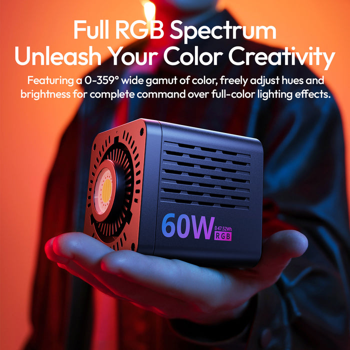 Ulanzi L276 C60RGB LEDビデオライト(60W/バイカラー)