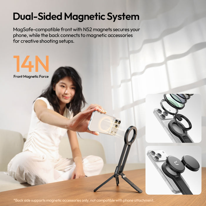 Ulanzi S007 MA57 MagSafe対応カラビナ付きスマホ三脚