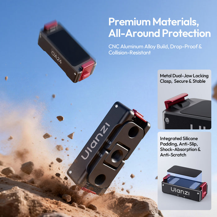 Ulanzi C113 OA24 Action6対応メタルアダプター(1/4インチ)