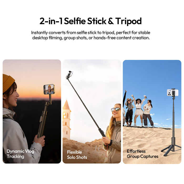 Ulanzi S017 SK27 ポータブル自撮り棒三脚(スマホクランプ版)