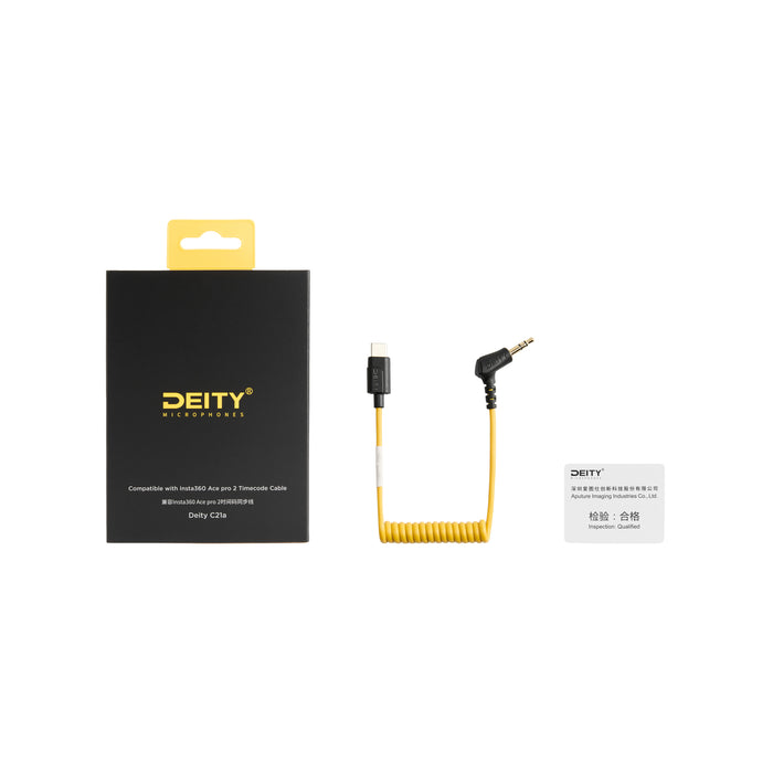 Deity Microphones DA0606050R Deity C21a Insta360 Ace Pro 2対応 タイムコード同期ケーブル