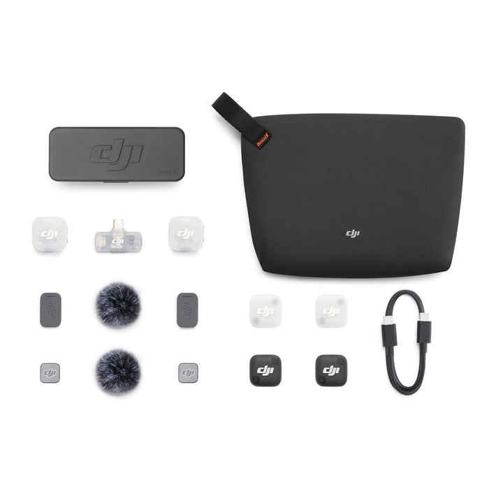 DJI Mic mini (1RX+2TX）ワイヤレスマイク 付属品完備 DJI Mic Mini 2(2 TX + 1 モバイル RX + 充電ケース) - 業務用撮影