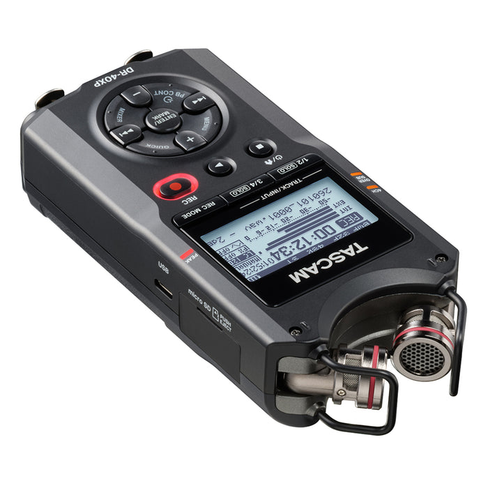 TASCAM DR-40XP 可動式マイク・XLR/TRS入力搭載 32ビットフロート録音