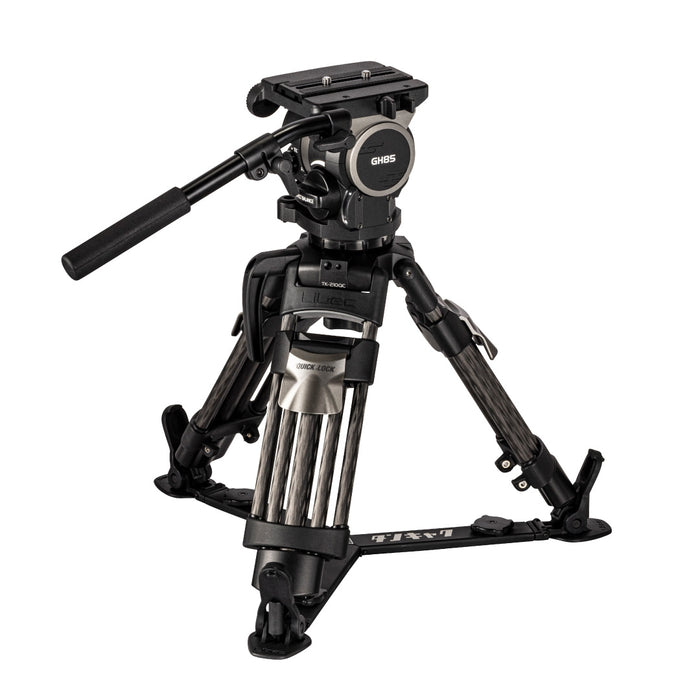 Libec TK-210QC 100mmプロ用 クイックロックベビー三脚 タンキャク(75mm変換アダプター付属/カーボン)