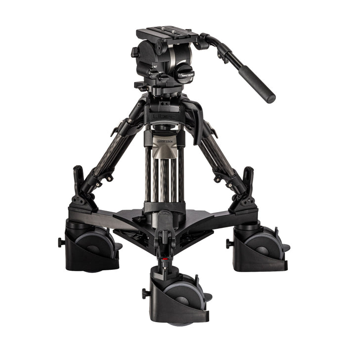 Libec TK-210QC 100mmプロ用 クイックロックベビー三脚 タンキャク(75mm変換アダプター付属/カーボン)