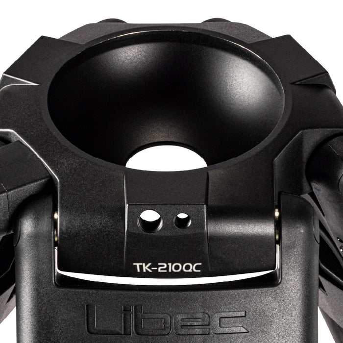 Libec TK-210QC 100mmプロ用 クイックロックベビー三脚 タンキャク(75mm変換アダプター付属/カーボン)