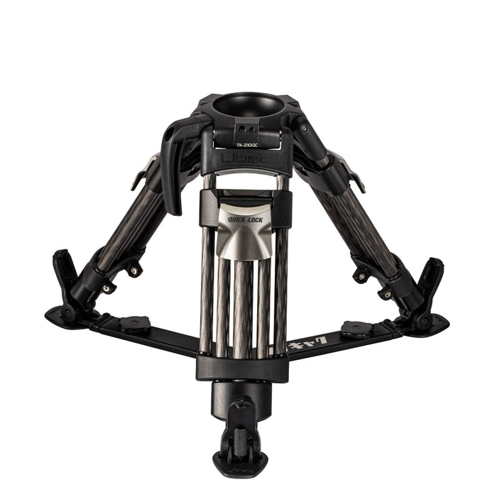 Libec TK-210QC 100mmプロ用 クイックロックベビー三脚 タンキャク(75mm変換アダプター付属/カーボン)